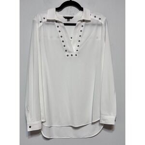 Rock & Republic Studded Tunic Top Size Large Clean Girl Meets Rocker Chic Scandi